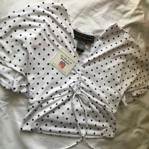 POLLY & ESTHER POLKA DOT BLOUSE😍💓